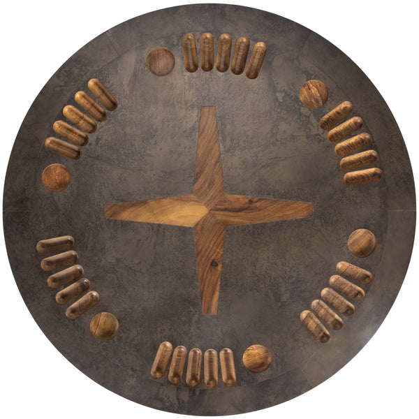 Home Fashion Poker Table Natural Brown Guanacaste By Four Hands