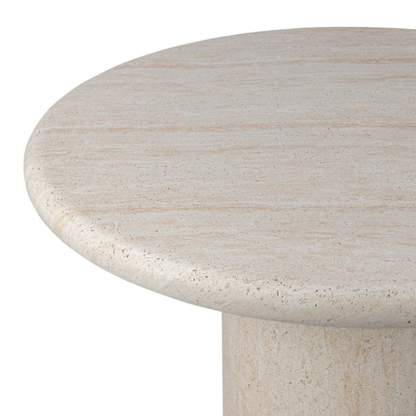 Home Fashion Poole Outdoor Round Dining Table Textured Sand By Four Hands