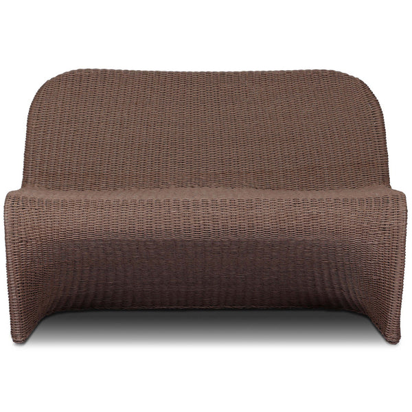 Home Fashion Portia Outdoor Dining Bench Tanned Weave By Four Hands