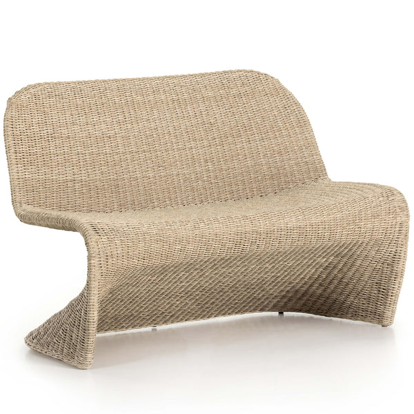 Home Fashion Portia Outdoor Dining Bench White By Four Hands