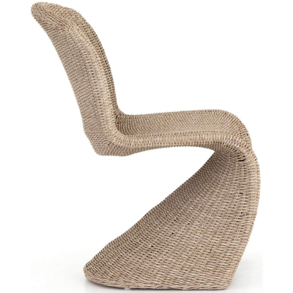 Home Fashion Portia Outdoor Dining Chair Vintage White Set Of 2 By Four Hands