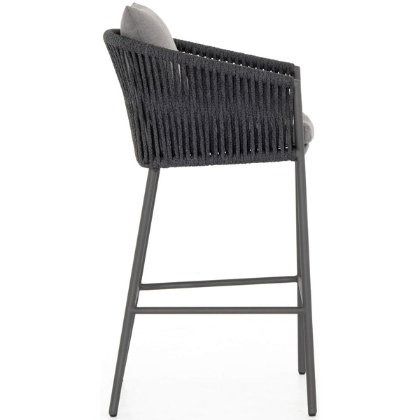 Home Fashion Porto Outdoor Bar & Counter Stool Charcoal By Four Hands