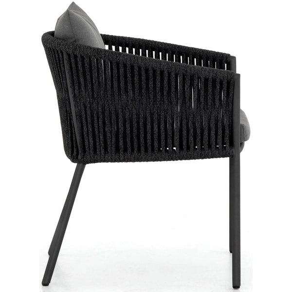 Home Fashion Porto Outdoor Dining Chair Charcoal Set Of 2 By Four Hands