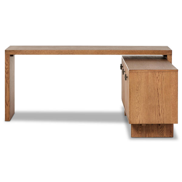 Home Fashion Posada L-Shaped Desk Amber By Four Hands