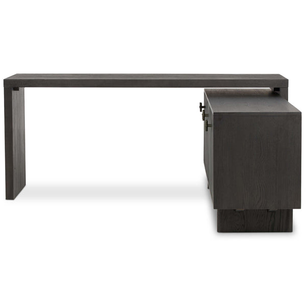 Home Fashion Posada L-Shaped Desk Black By Four Hands