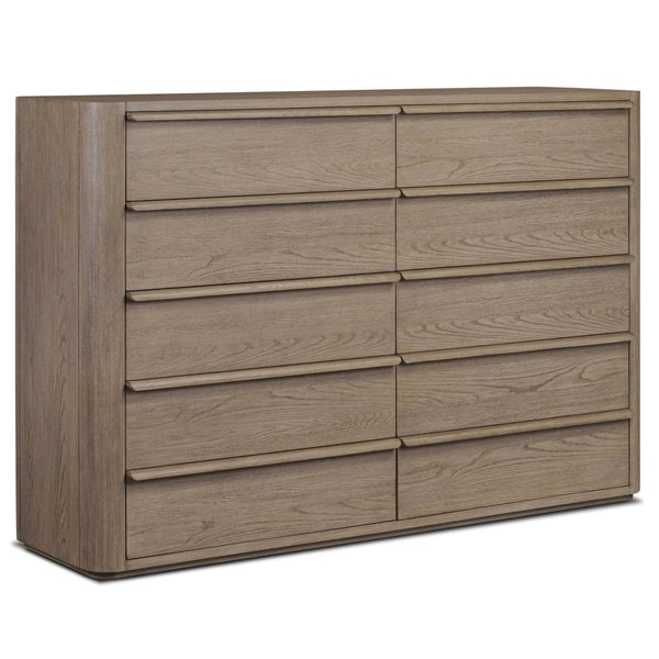 home fashion Primrose 10 Drawer Dresser Natural Flat Oak by Four Hands