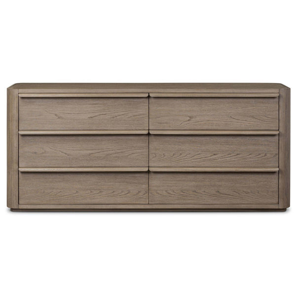 Home Fashion Primrose 6 Drawer Dresser Natural Flat Oak By Four Hands