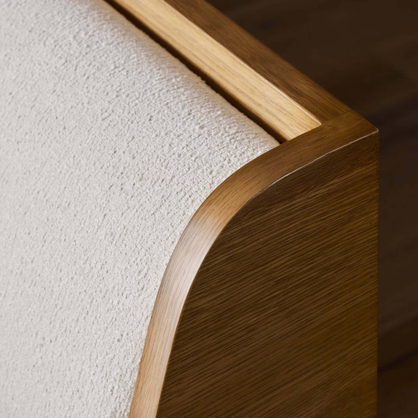 Home Fashion Priscilla U Shape Dining Banquette Wayfarer Snow By Four Hands