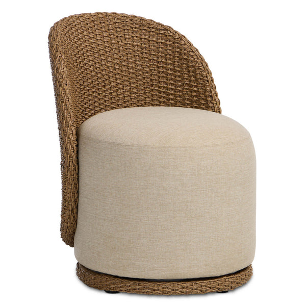 home fashion Quaid Outdoor Dining Chair Alessi Buff/Woven Set of 2 by Four Hands