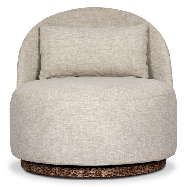 Home Fashion Quaid Outdoor Swivel Chair Alessi Buff By Four Hands