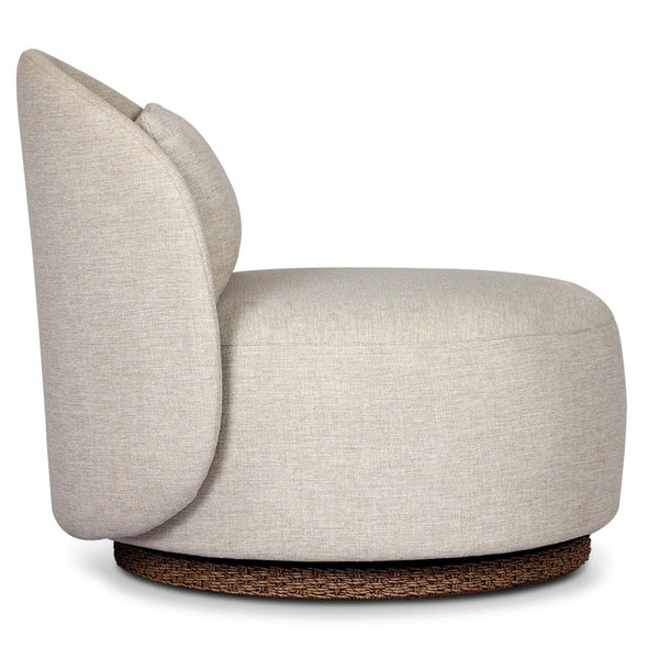 Home Fashion Quaid Outdoor Swivel Chair Alessi Buff By Four Hands