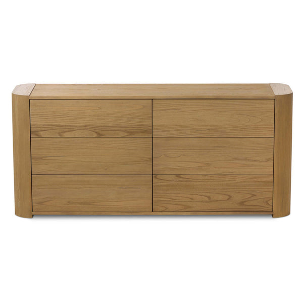 Home Fashion Radius 6 Drawer Dresser Light Blonde By Four Hands