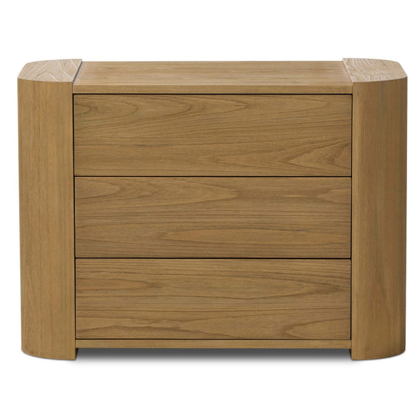 Home Fashion Radius Nightstand Light Blonde Sungkai By Four Hands