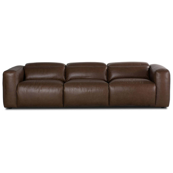 Home Fashion Radley 3 Piece Leather Power Recliner Sectional Sonoma Coco By Four Hands