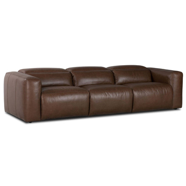 home fashion Radley 3 Piece Leather Power Recliner Sectional Sonoma Coco by Four Hands