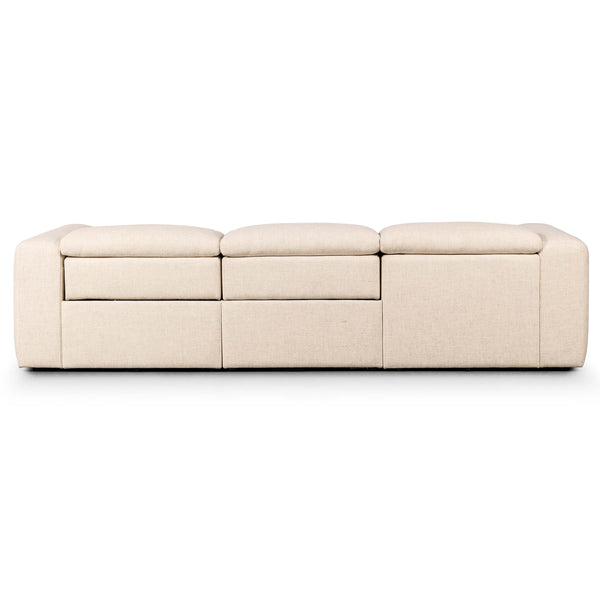 Home Fashion Radley Power Recliner Left Chaise Sectional Antigo Natural By Four Hands