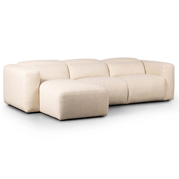 home fashion Radley Power Recliner Left Chaise Sectional Antigo Natural by Four Hands