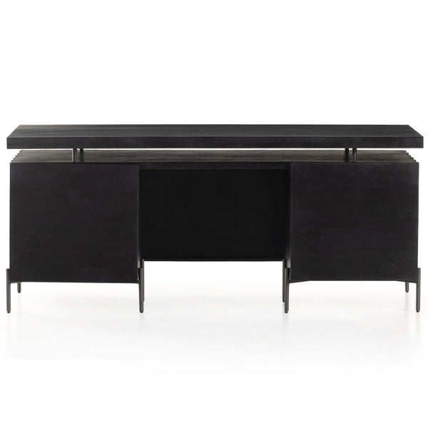 Home Fashion Raffael Desk Carved Black By Four Hands