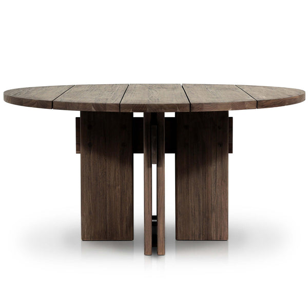 Home Fashion Railay Round Outdoor Dining Table Stained Toasted Brown By Four Hands