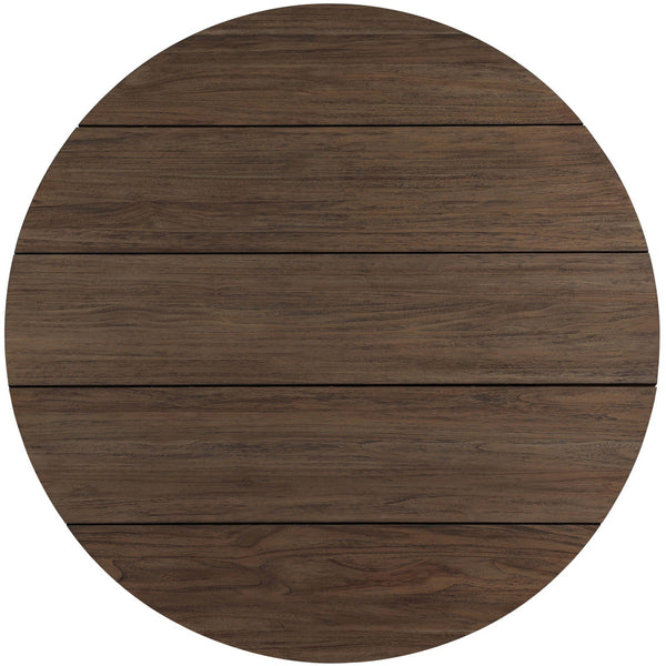 Home Fashion Railay Round Outdoor Dining Table Stained Toasted Brown By Four Hands