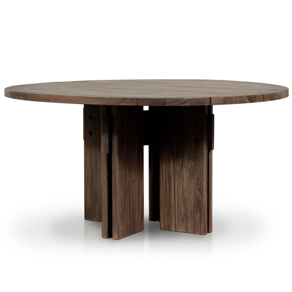 home fashion Railay Round Outdoor Dining Table Stained Toasted Brown by Four Hands