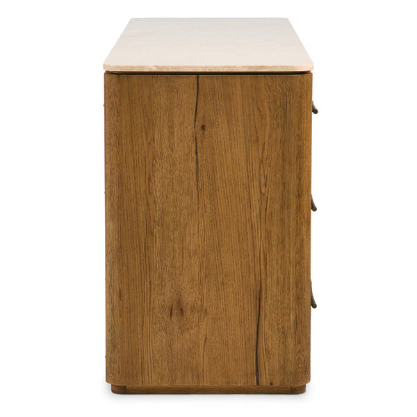 Home Fashion Raleigh 6 Drawer Dresser Worn Oak By Four Hands