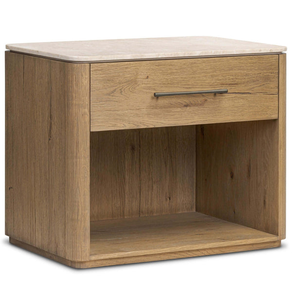 home fashion Raleigh Nightstand Cappuccino Marble by Four Hands