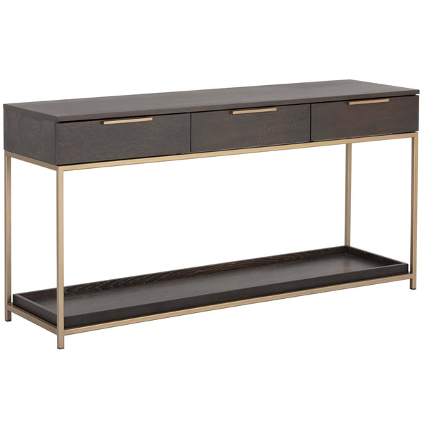 home fashion Rebel Console Table w/Drawers Charcoal Grey