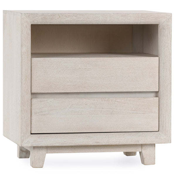 home fashion Reece 2 Drawer Nightstand Seasheell White
