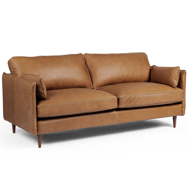 Home Fashion Reese Leather Sofa Palermo Cognac By Four Hands