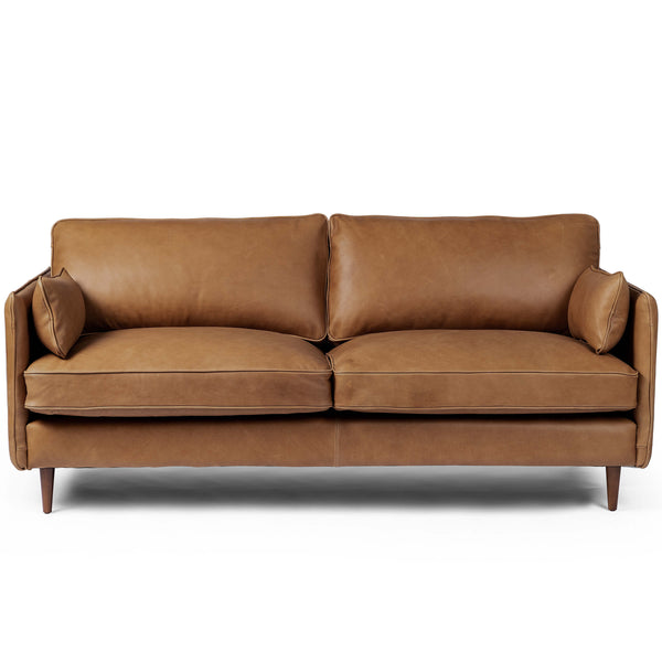 home fashion Reese Leather Sofa Palermo Cognac by Four Hands