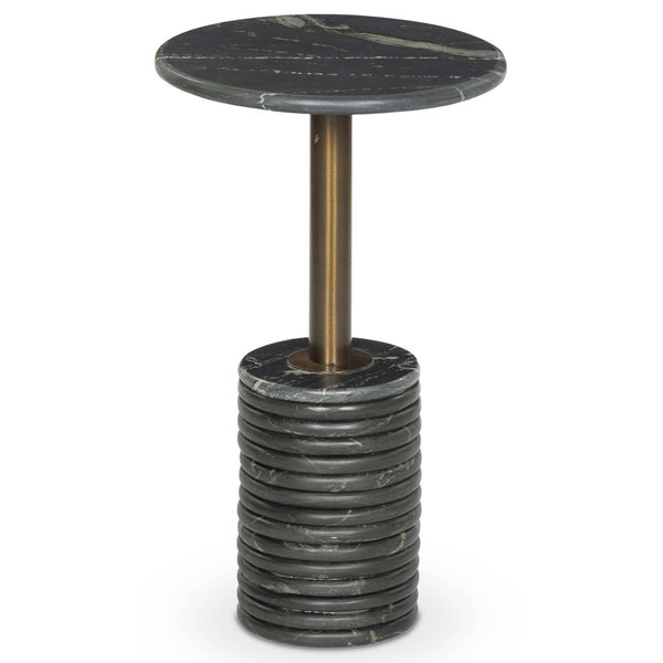 home fashion Reeves End Table Black Marble by Four Hands