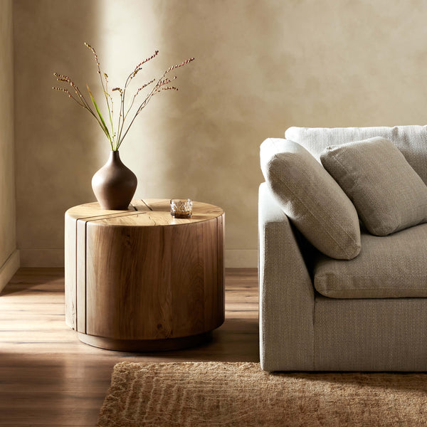 Home Fashion Renan Round End Table Natural By Four Hands