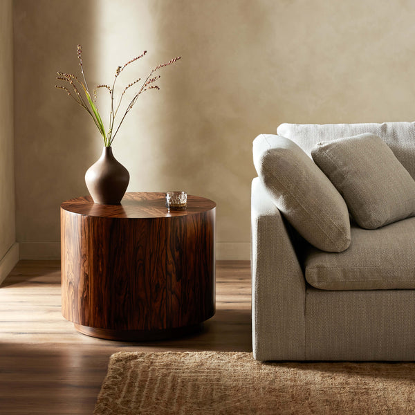 Home Fashion Renan Round End Table Natural Morado By Four Hands