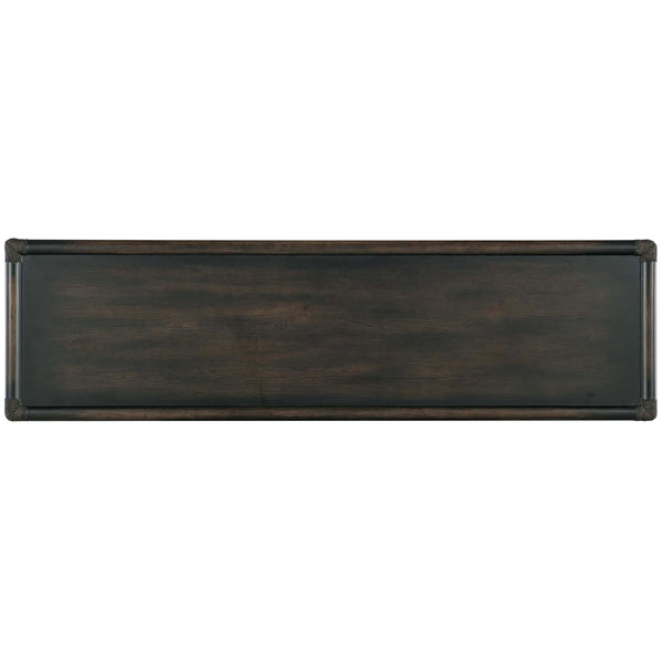 Home Fashion Retreat Pole Rattan Dresser Black Sand