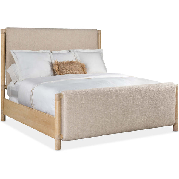 home fashion Retreat Upholstered Panel Bed Neo Cream/Dune