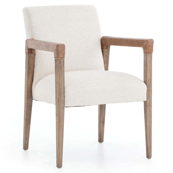 home fashion Reuben Dining Chair Harbor Natural/Nettlewood Set of 2 by Four Hands