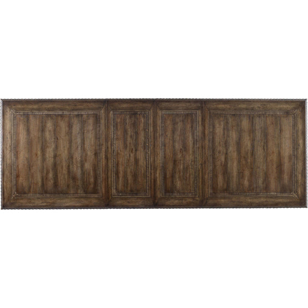 Home Fashion Rhapsody Rectangular Dining Table Rustic Walnut