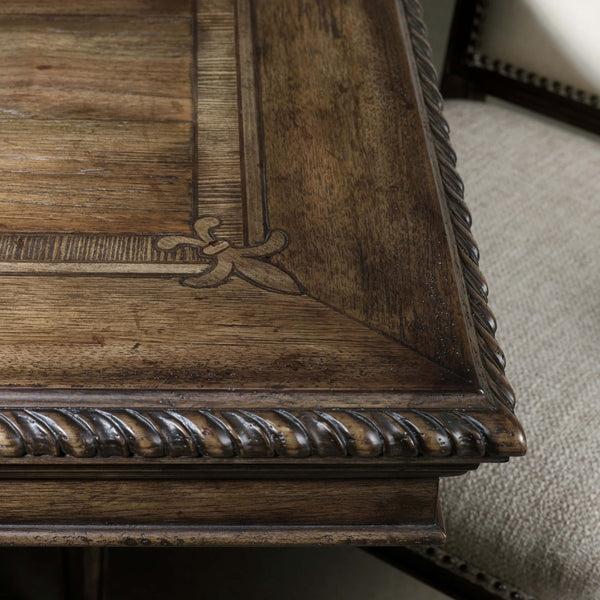 Home Fashion Rhapsody Rectangular Dining Table Rustic Walnut