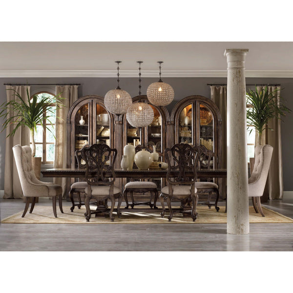 Home Fashion Rhapsody Rectangular Dining Table Rustic Walnut