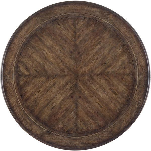 Home Fashion Rhapsody Round Dining Table Rustic Walnut