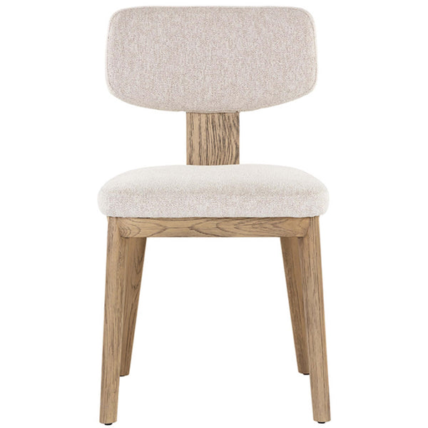 Home Fashion Rickett Dining Chair Dove Cream/Weathered Oak Set Of 2