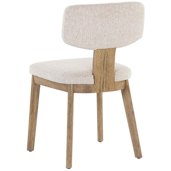 Home Fashion Rickett Dining Chair Dove Cream/Weathered Oak Set Of 2