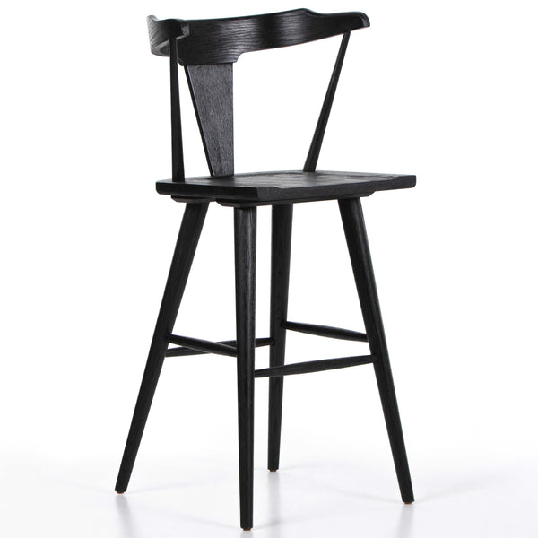 home fashion Ripley Bar & Counter Stool Black Oak by Four Hands
