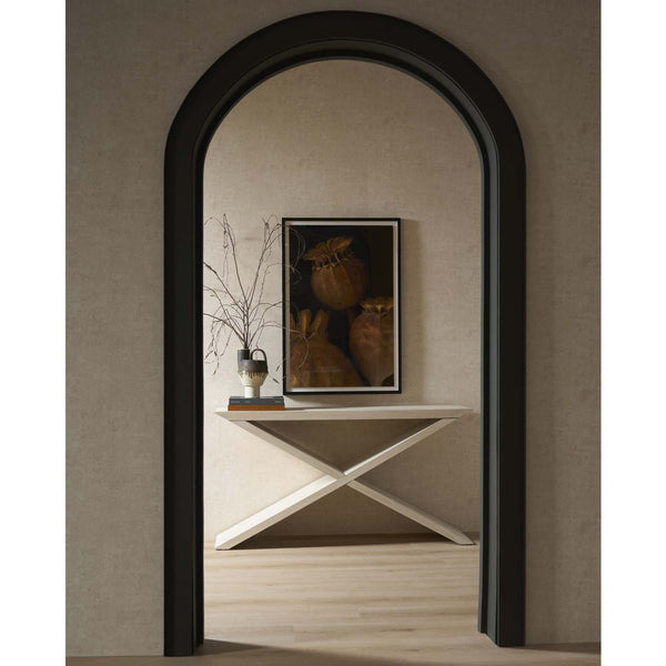 Home Fashion River Rock Cross Console Light Natural