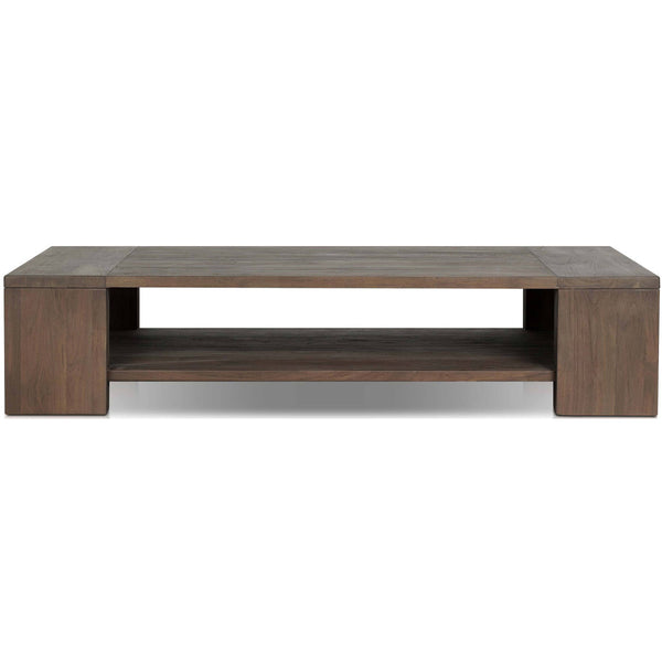 Home Fashion Roca Outdoor Coffee Table Stained Heritage Brown By Four Hands