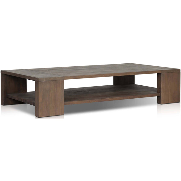 home fashion Roca Outdoor Coffee Table Stained Heritage Brown by Four Hands