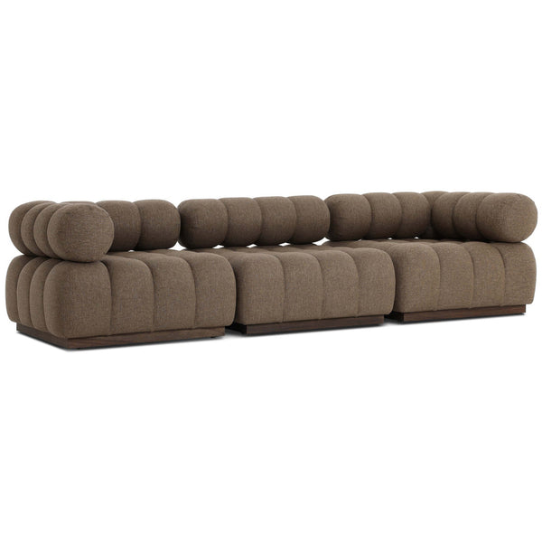 Home Fashion Roma 3 Piece Outdoor Sofa Ellor Brown By Four Hands