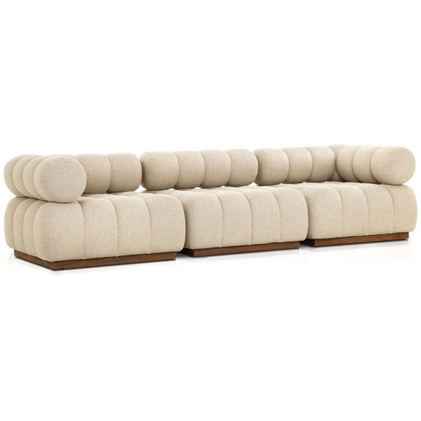 Home Fashion Roma 3 Piece Outdoor Sofa Hayes Cream By Four Hands