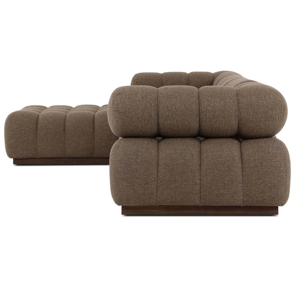 Home Fashion Roma 4 Piece Outdoor Sectional Ellor Brown By Four Hands